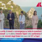 G7, Tajani: “Convergenza su tutte le questioni internazionali”