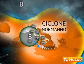 Pioggia da Nord a Sud, il ciclone Normano alla conquista dell’Italia