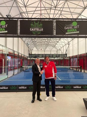 Birra Castello e padel, rinnovata la partnership con l’Adriano Panatta Racquet Club di Treviso